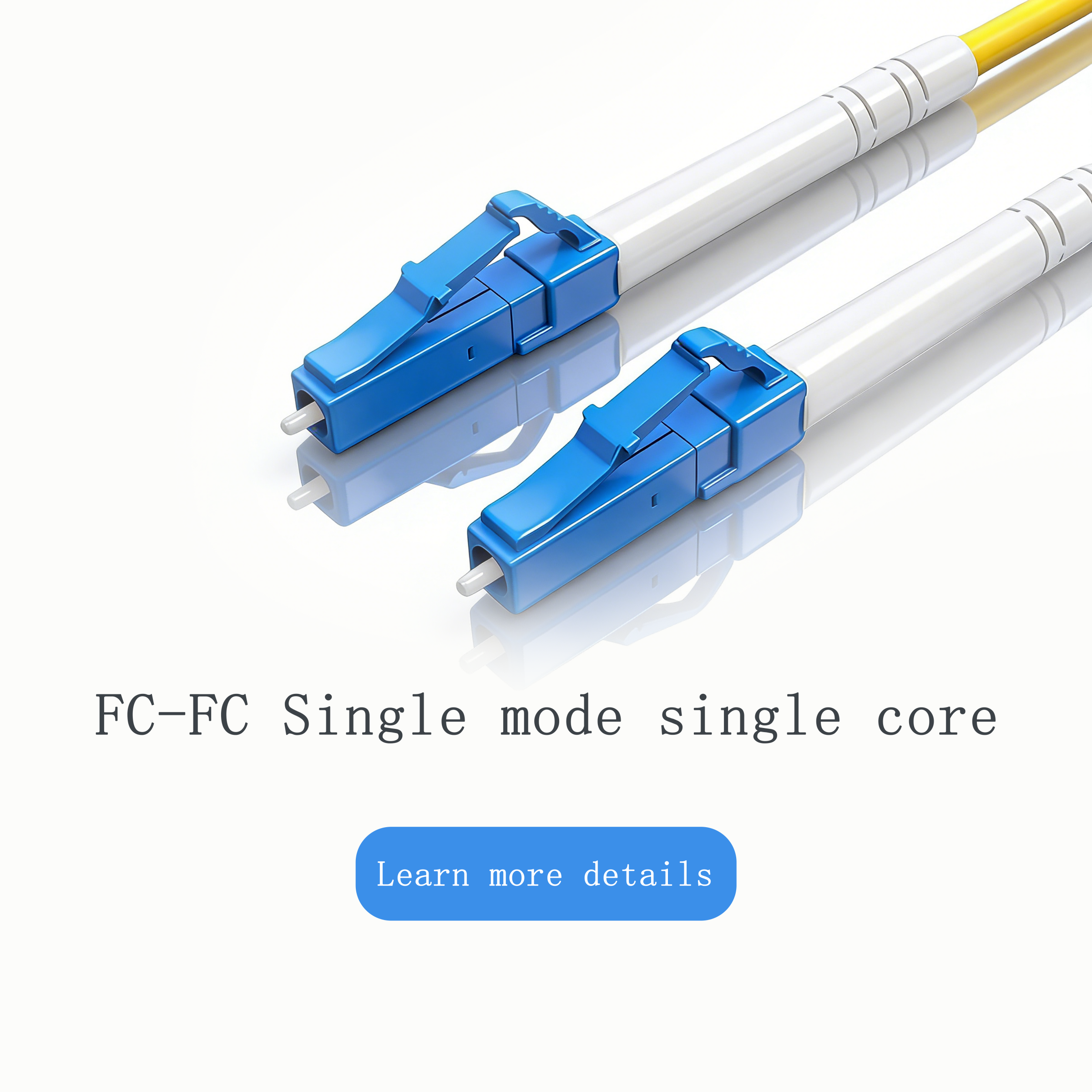 Fiber optic patch cord, single mode single core LC-LC