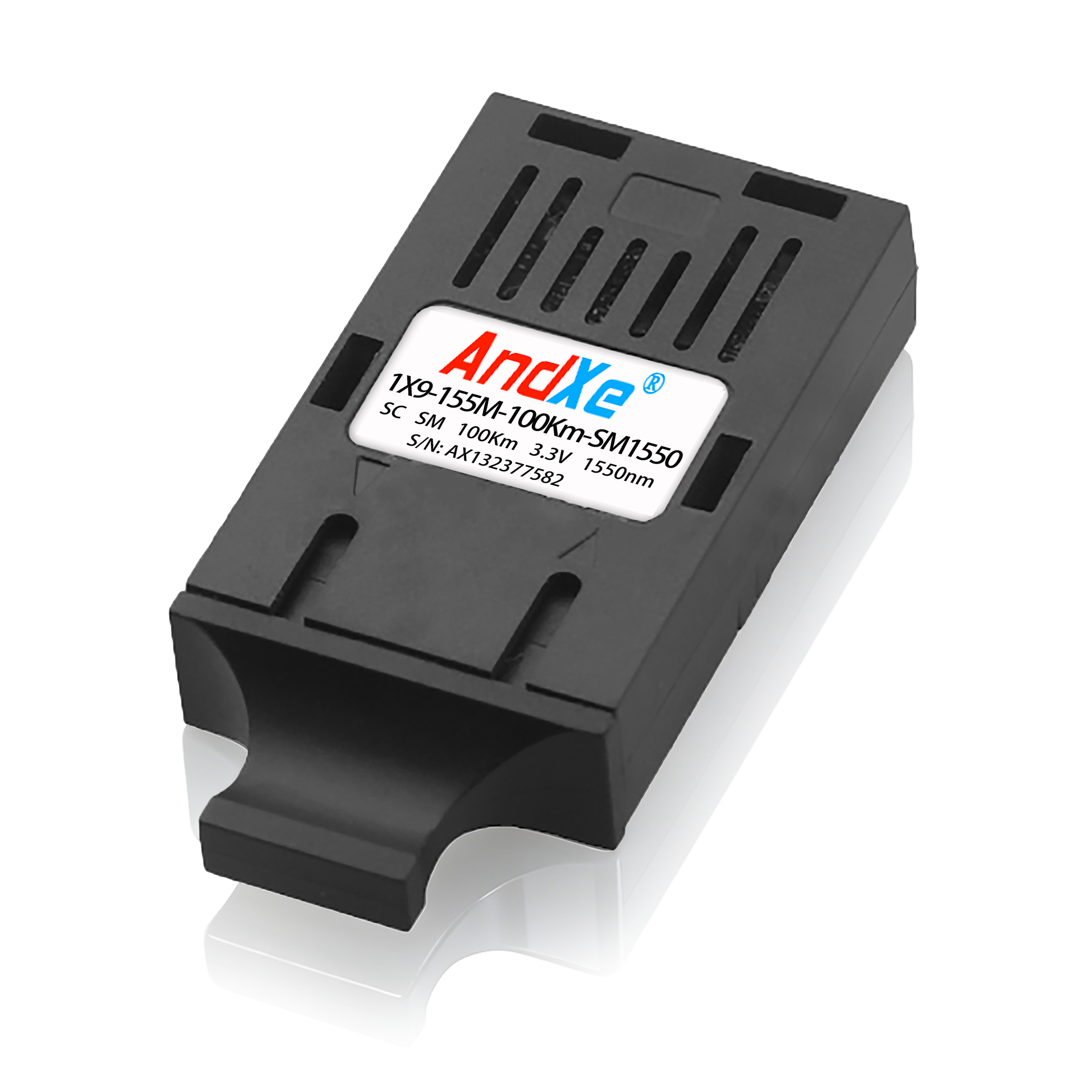 1X9-155M-100Km-SM1550 SC interface capable of transmitting over 100Km