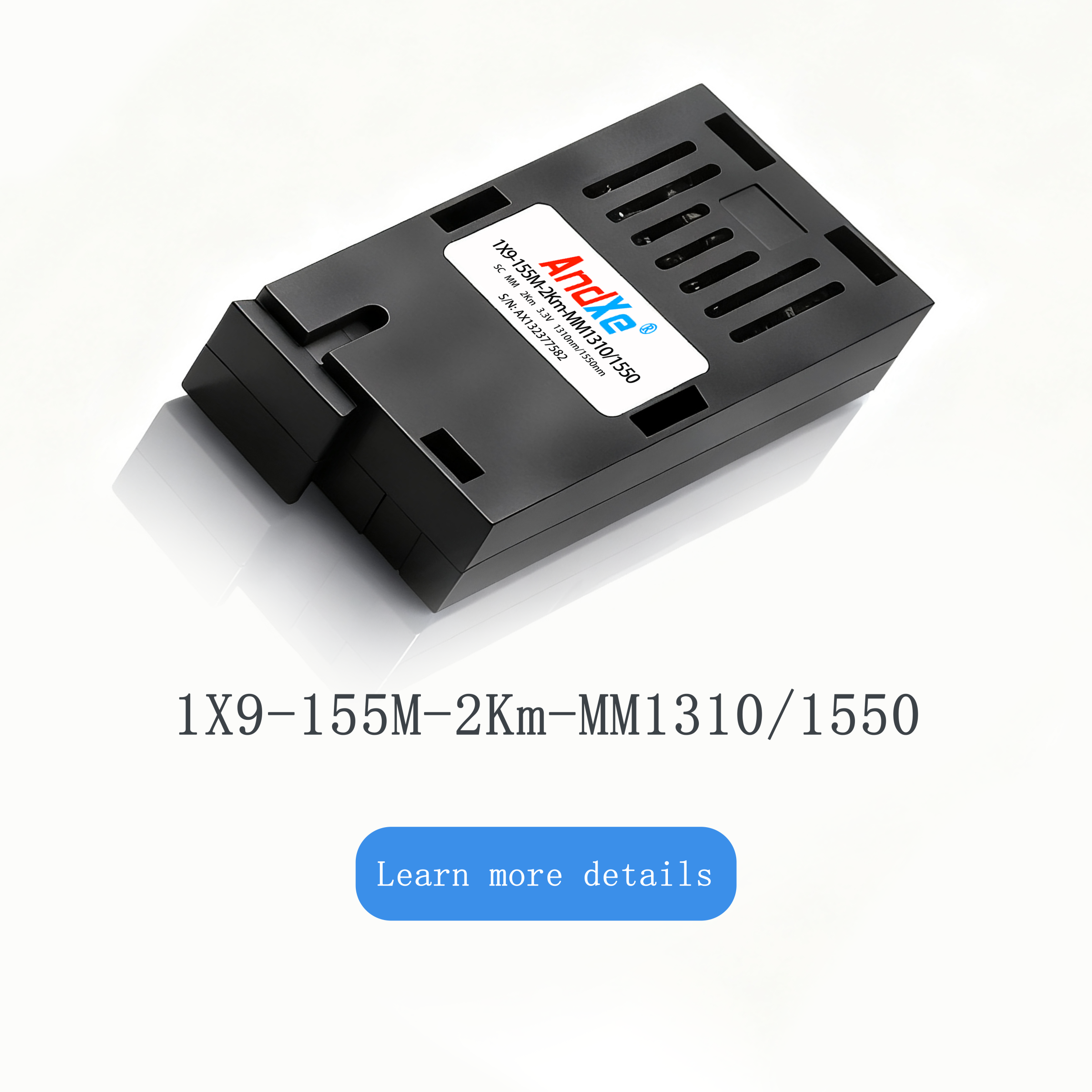 1X9 optical module1X9-155M-2Km-SM1310/1550 SC interface transmission distance 2Km