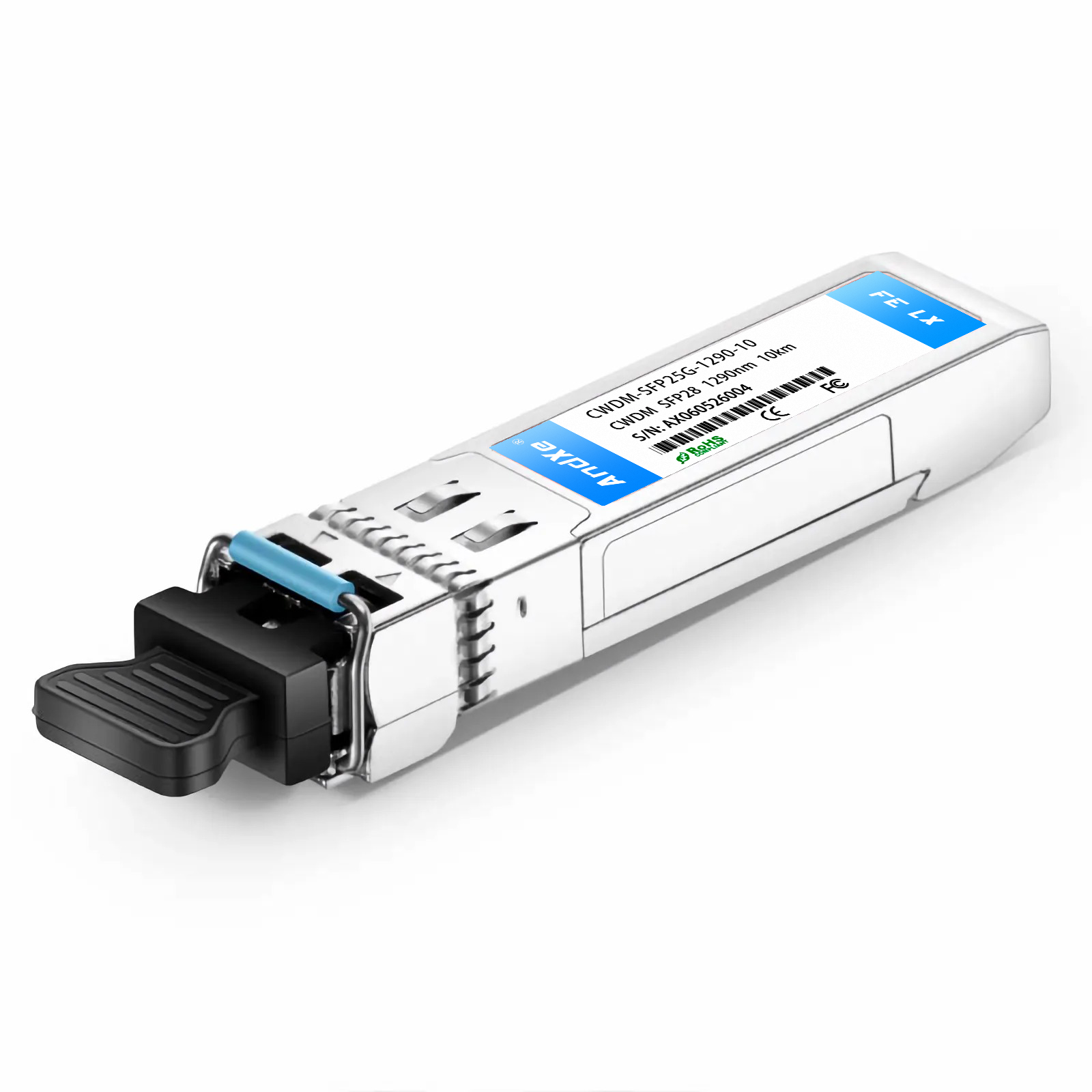 CWDM-SFP25G-1290-10 Compatible 25G 1290nm CWDM SFP28 10km Optical Transceiver Module