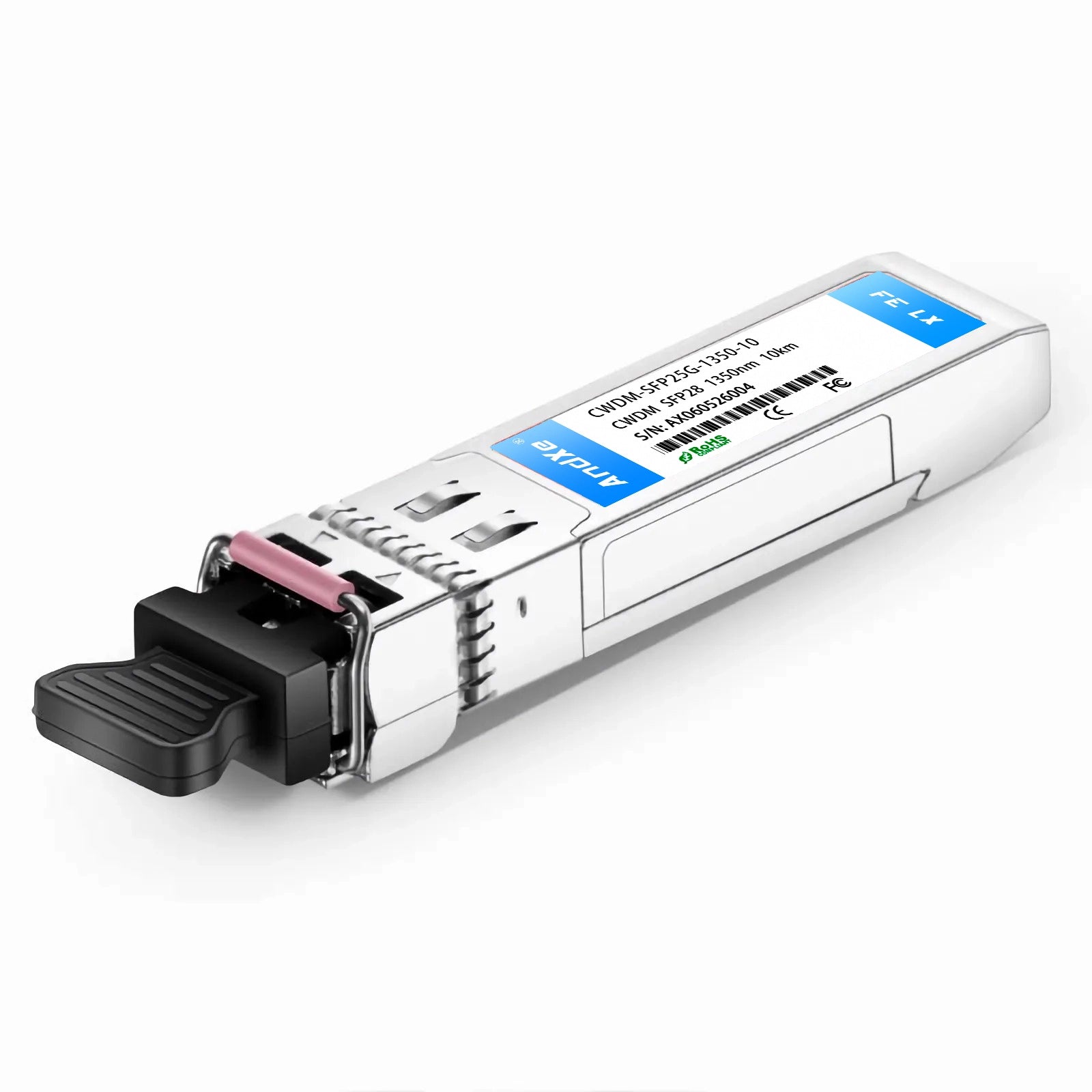 CWDM-SFP25G-1350-10 Compatible 25G 1350nm CWDM SFP28 10km Optical Transceiver Module
