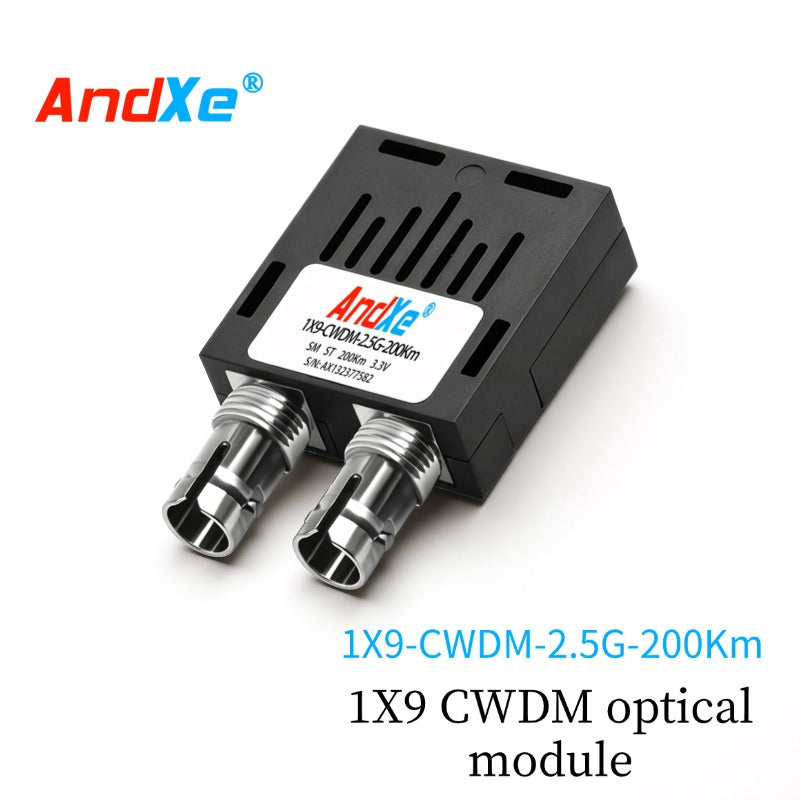 Gigabit 1×9 optical module, 1X9-CWDM-2.5G-200Km, with SC/FC/ST interfaces optional