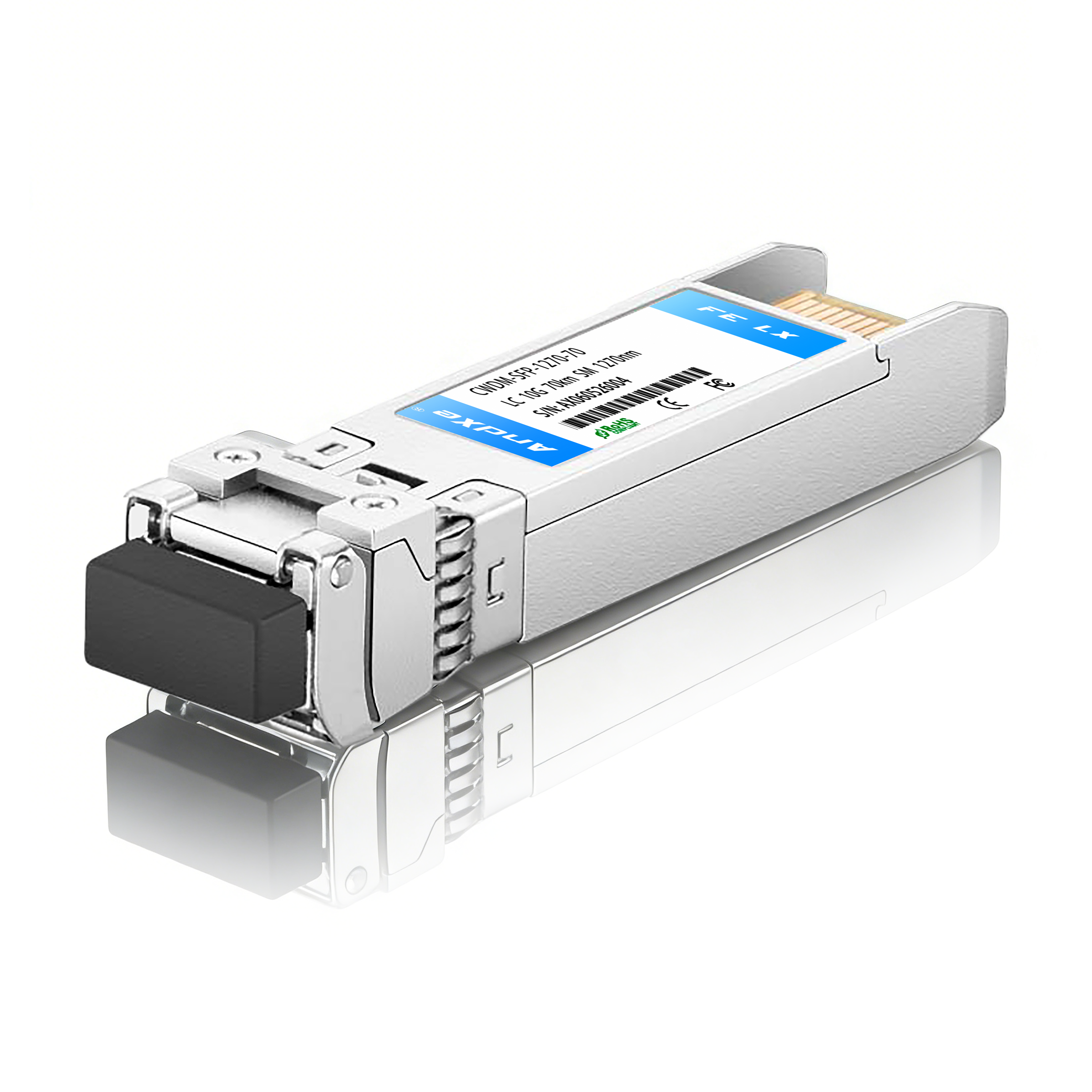 10G CWDM SFP+ 70KM LC Optical Module（1270-1370nm）
