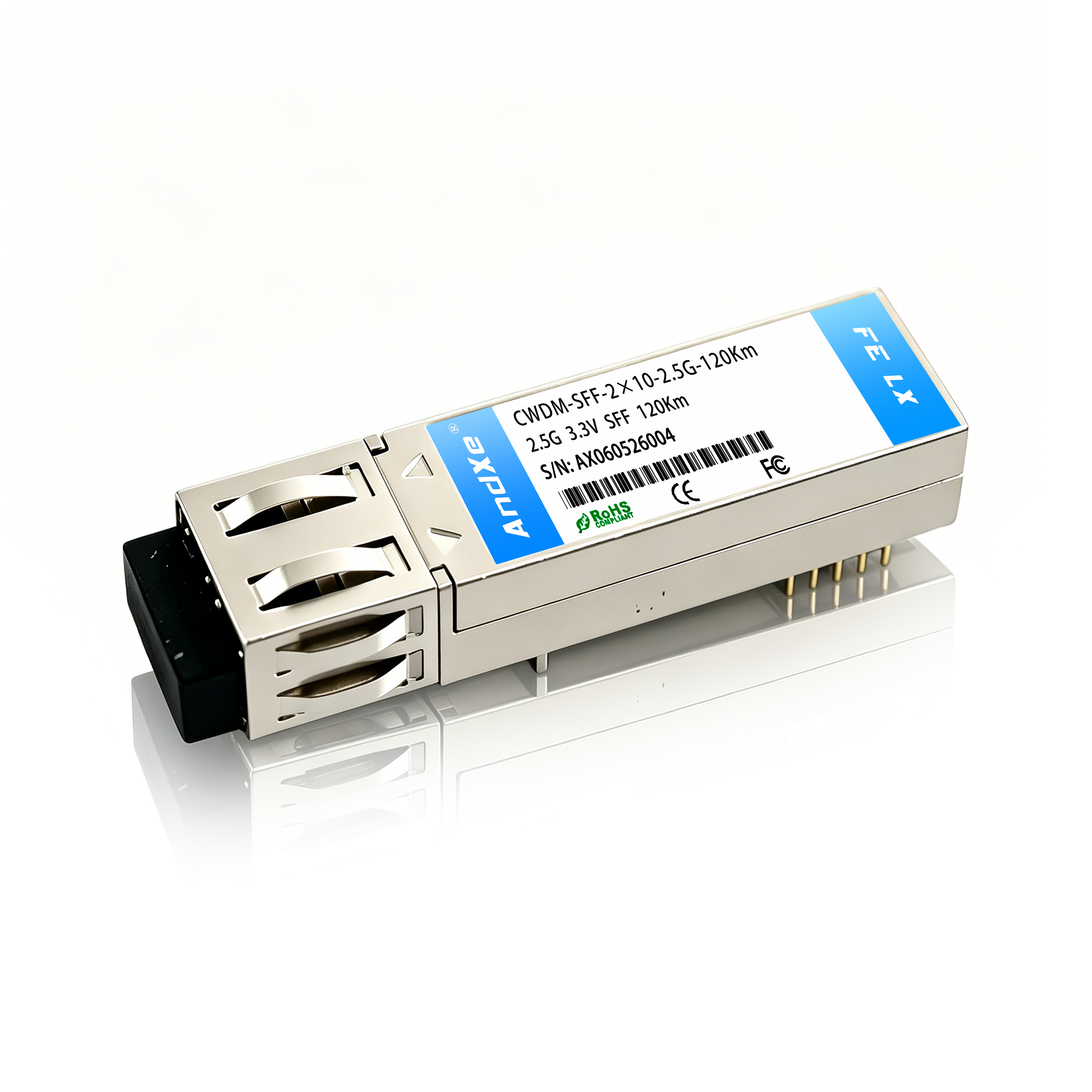 2×10 2.5G SFF optical module CWDM-SFF-2×10-2.5G-120Km transceiver module