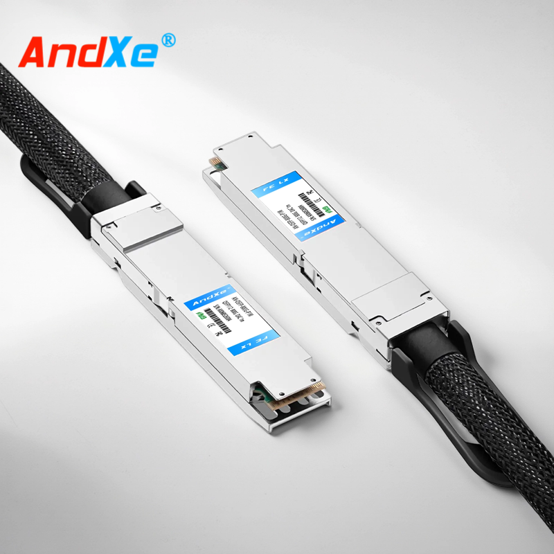 Compatible with 800G OSFP with finned tip to 800G OSFP with finned tip passive dual-axis direct connection copper wire (DAC)