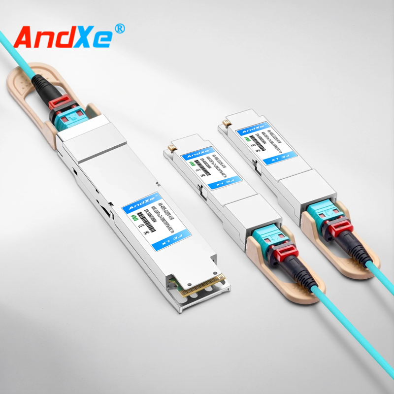 Compatible with 400G OSFP to two 200G QSFP56 active optical splitter cables (AOC)