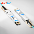 200G QSFP-DD to two 100G QSFP28 Ethernet passive dual-axis direct connection copper wire (DAC) splitter