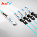 Universally compatible 200G QSFP-DD 8-to-8-25G SFP28 25G active optical splitter cable