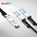 Compatible with 800G OSFP 8×100G PAM4 IHS/Top with heatsink to 2×400G QSFP112 4×100G PAM4 passive copper branch cable