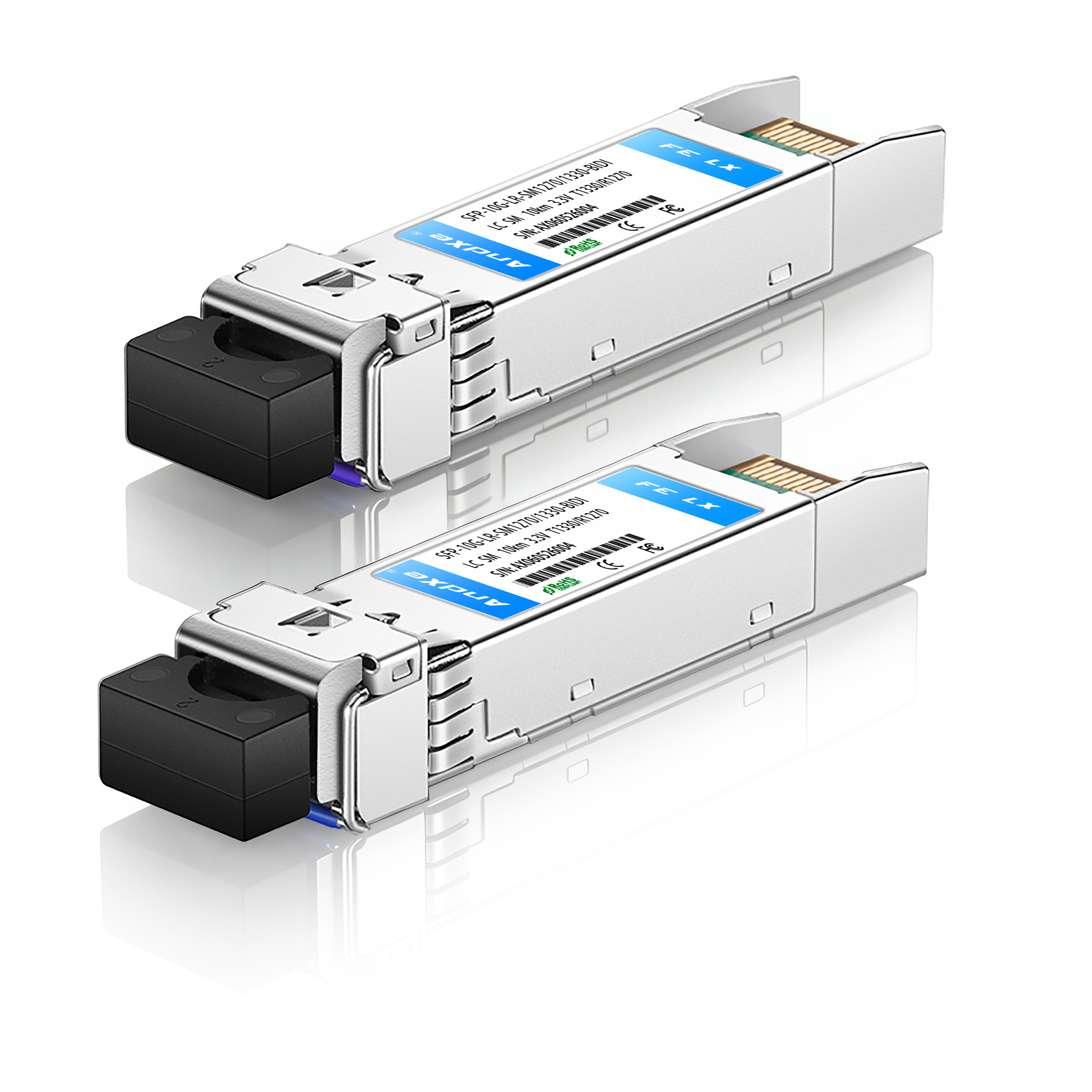 10-Gigabit SFP optical module SFP-10G-LR-SM12701330-BIDI LC interface, with a transmission distance of 10Km