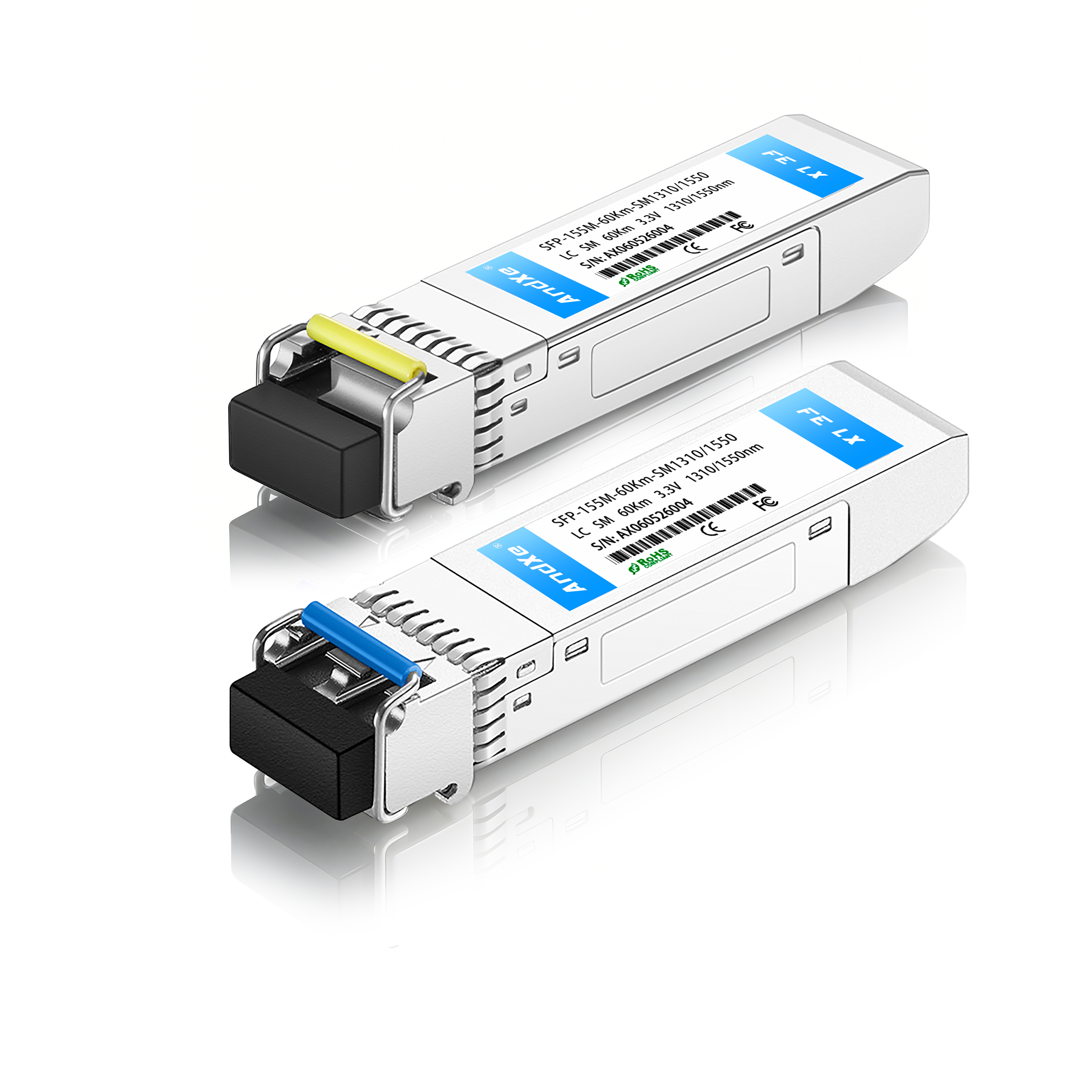 SFP-155M-60Km-SM1310/1550 LC interface transmission distance 60Km