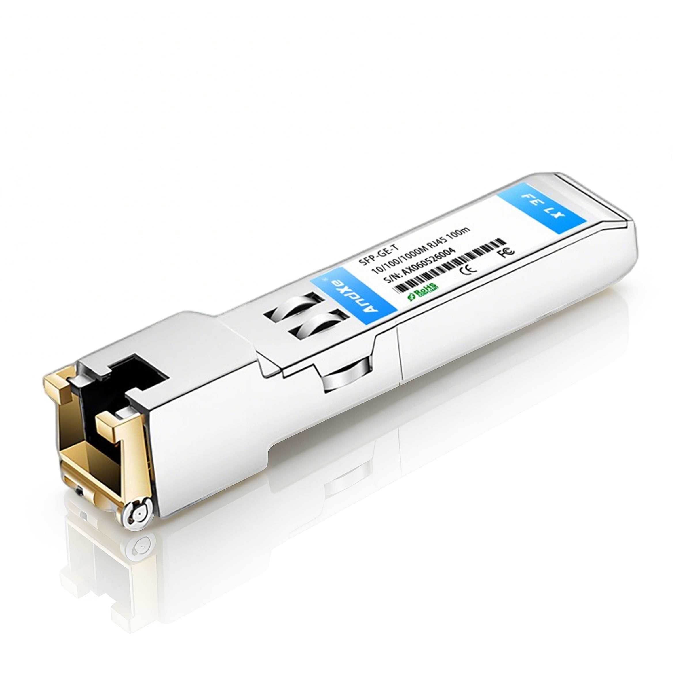 Gigabit electrical port SFP optical module SFP-GE-T RJ45 interface, capable of transmitting 100M