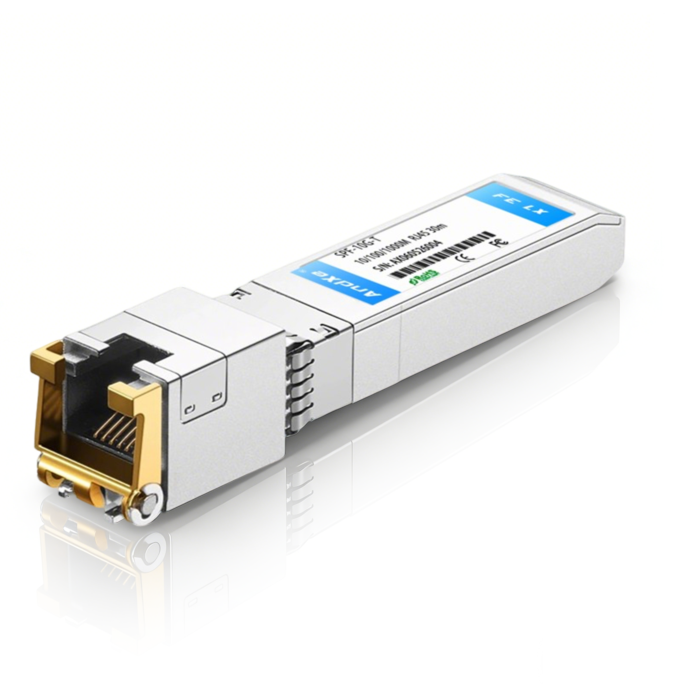 10-Gigabit electrical port SFP optical module SPF-10G-T RJ45 interface, with a transmission speed of 30M