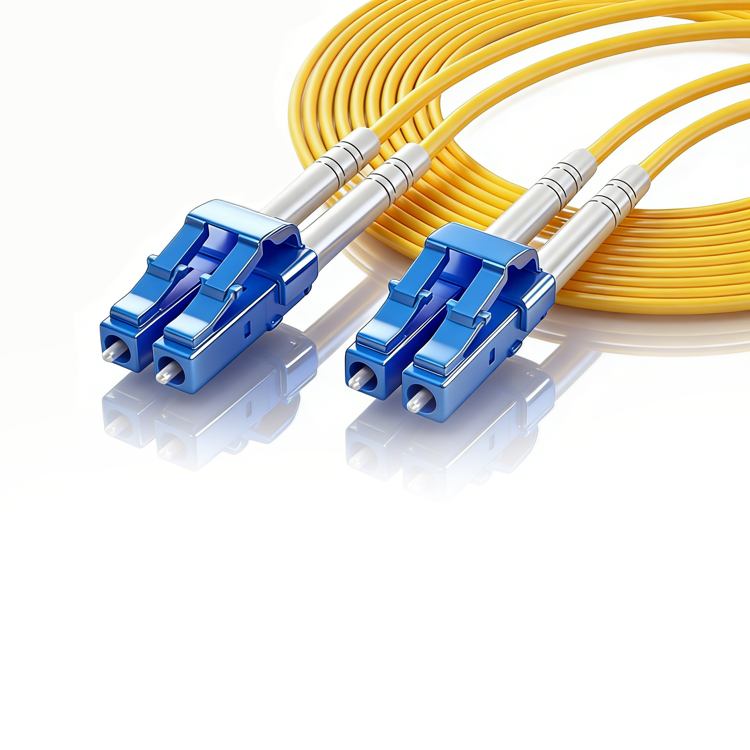 AndXe - Carrier-Grade Fiber Optic Patch Cords, Single-Mode Dual-Core LC-LC, Multiple Interfaces LC/SC/FC/ST