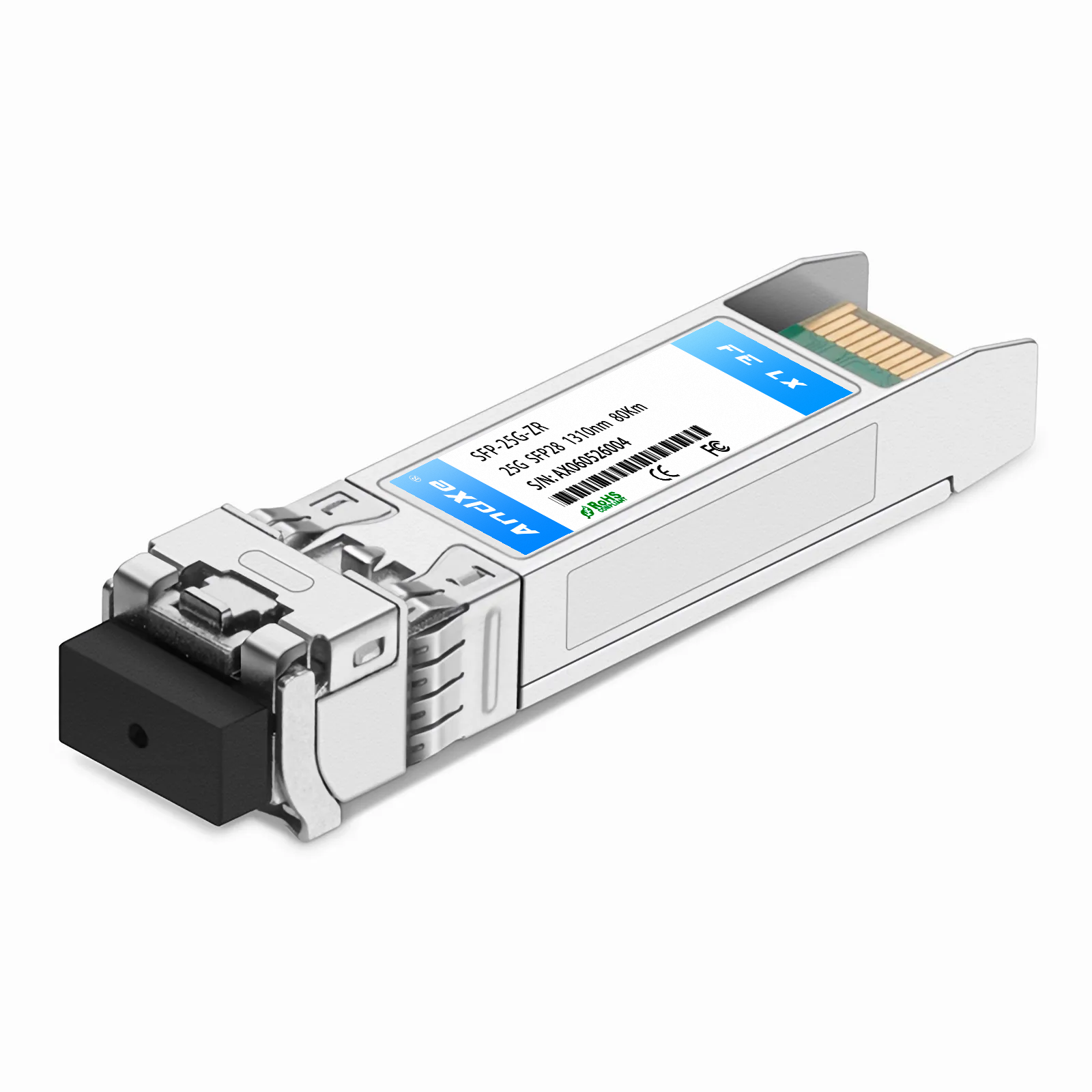 25G SFP28 ZR 1310nm 80km LC single-mode optical module